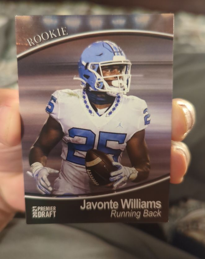 2021 SAGE Premier Draft #175 Javonte Williams — front