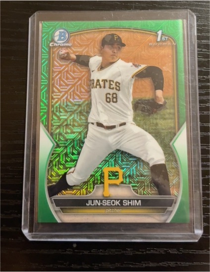2023 Bowman Chrome #BCP-153 Jun-Seok Shim — front