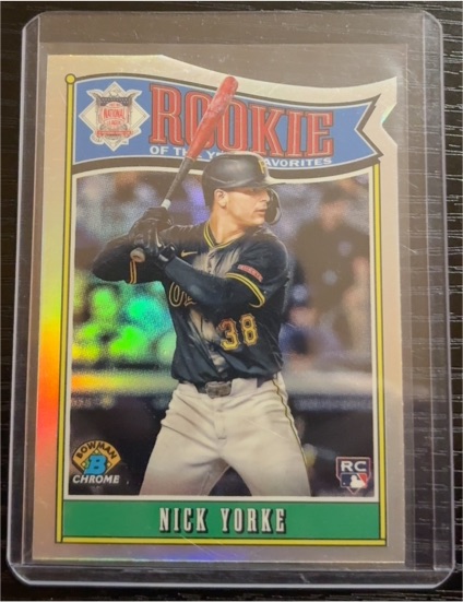 2025 Bowman Chrome Rookie of the Year Favorites #ROY-14 Nick Yorke — front