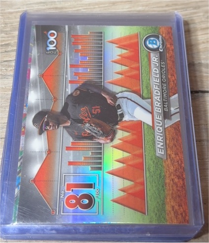 2024 Bowman Chrome Top 100 #81 Enrique Bradfield Jr. — front