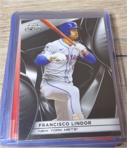 2025 Topps Chrome Black #22 Francisco Lindor — front