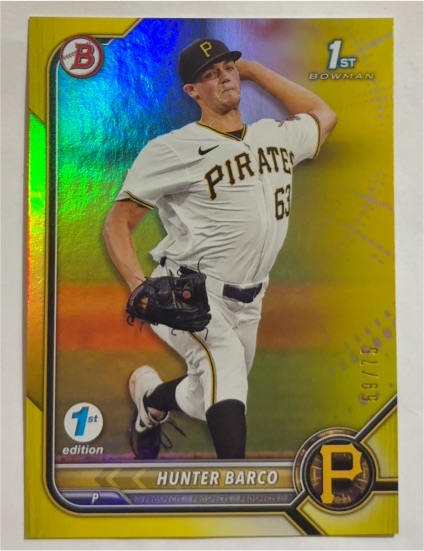 2022 Bowman Draft 1st Edition #BD-103 Hunter Barco — front