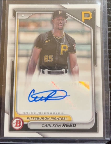 2024 Bowman #PPRA-CR Carlson Reed — front