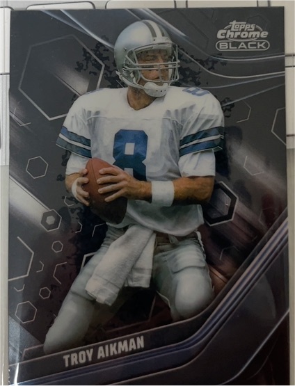 2023 Topps Composite Chrome Black #114 Troy Aikman — front