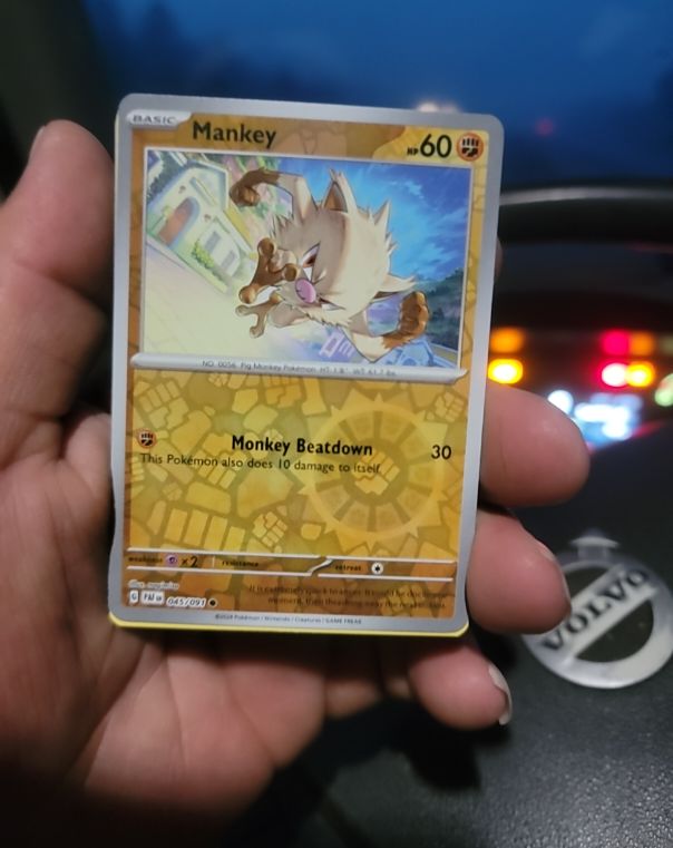 2023 Pokémon Paldean Fates #45 Mankey — front