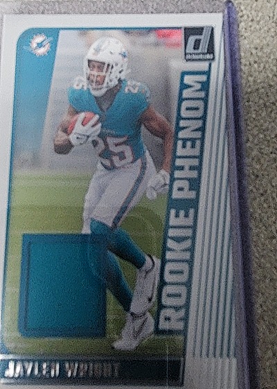 2024 Donruss #RPJ-JWR Jaylen Wright Rookie Phenom Jersey Patch — front