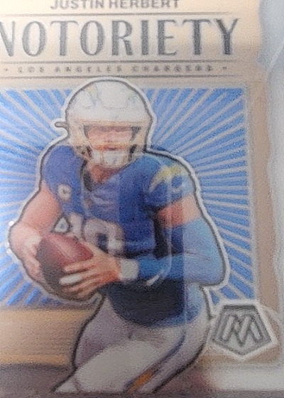 2024 Panini Mosaic Football Notoriety Justin Herbert — front