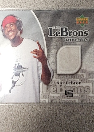 2006-07 Upper Deck Reserve The Lebrons Threads #LM-4 LeBron James Kid LeBron — front