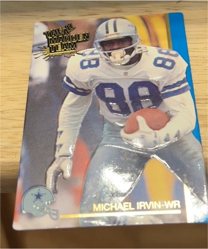 1991 Action Packed The All-Madden Team #41 Michael Irvin — front
