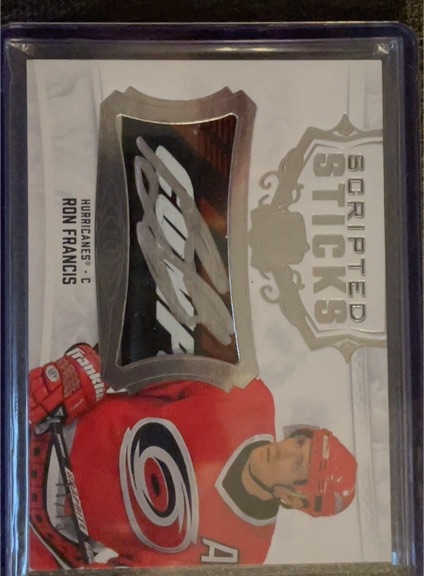 2010 Upper Deck Scripted Sticks #SS-RF Ron Francis — front