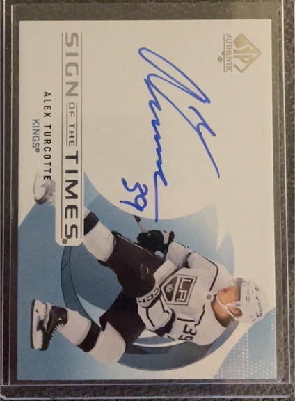 2024-25 Upper Deck SP Authentic Sign of the Times #SOTT-TU Alex Turcotte — front