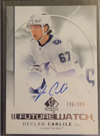 2024-25 Upper Deck SP Authentic Future Watch #149 Declan Carlile — front