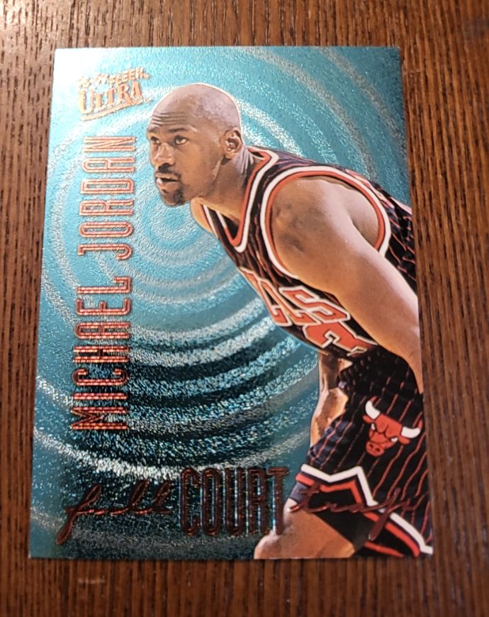 1996 Fleer Ultra #1 Michael Jordan Full Court Trap — front