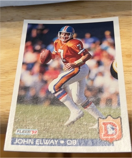 1992 Fleer #94 John Elway — front