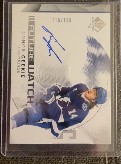2024-25 SP Authentic Future Watch #115 Conor Geekie — front