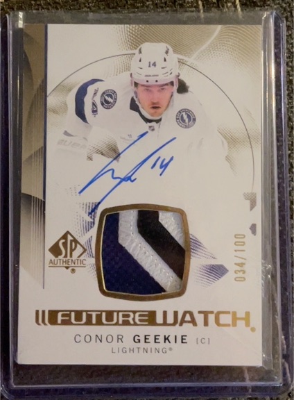 2024-25 SP Authentic #170 Future Watch Auto Patch Conor Geekie — front