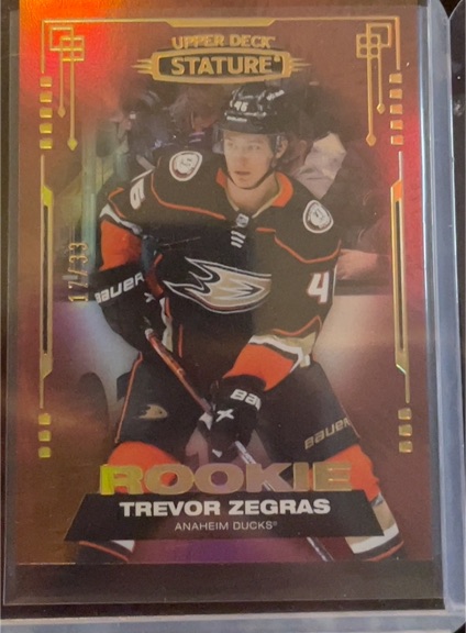 2021-22 Upper Deck Stature #unknown Trevor Zegras Rookie — front