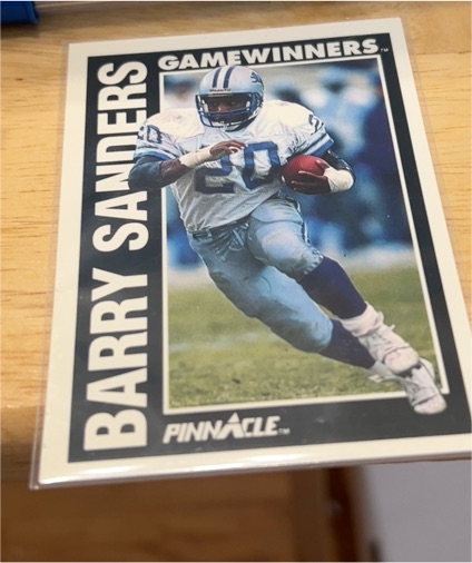 1991 Pinnacle #366 Barry Sanders Game Winners — front