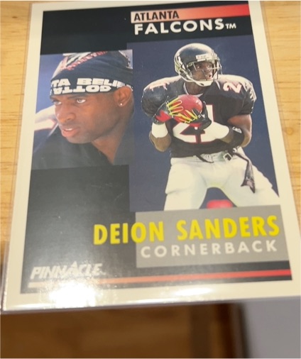 1991 Pinnacle #147 Deion Sanders — front