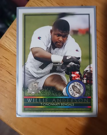1996 Topps #431 Willie Anderson Rookie Cincinnati Bengals — front
