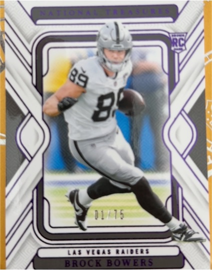 2024 Panini National Treasures #RC Brock Bowers — front