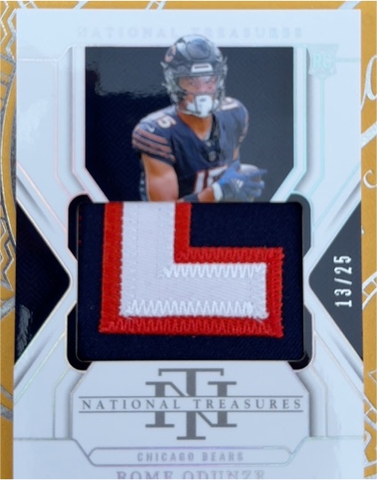 2024 Panini National Treasures #13 Rome Odunze — front