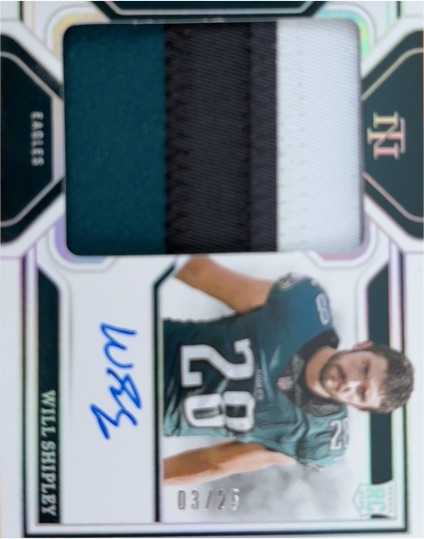 2022 Panini National Treasures #249 Will Shipley — front