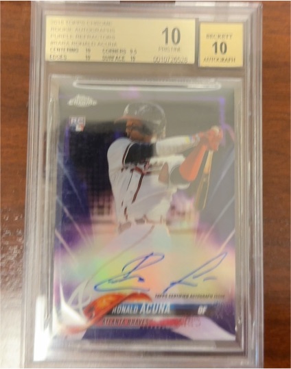 2018 Topps Chrome #RA-RA Ronald Acuna Jr. — front
