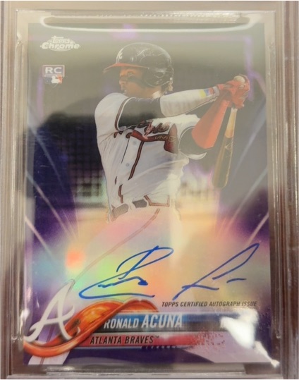 2018 Topps Chrome #62 Ronald Acuna Jr. — front