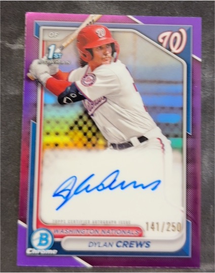 2024 Bowman Chrome #CPA-DC Dylan Crews — front