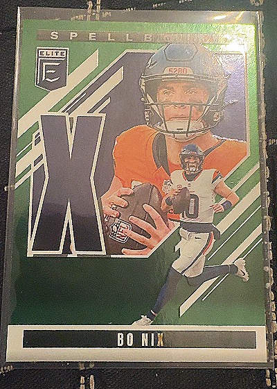 2025 Panini Donruss Elite #26 Bo Nix Spellbound Insert — front