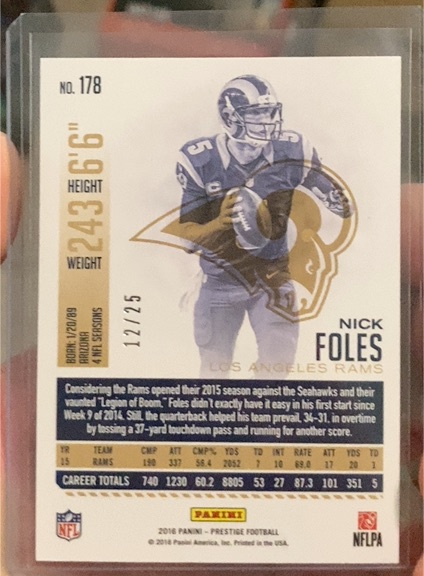 2014 Panini Contenders #178 Nick Foles — front