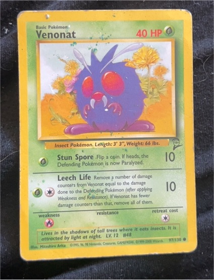 1999 Pokemon Jungle #63 Venonat — front