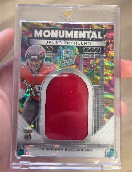 2024 Panini Spectra - Monumental Memorabilia Jalen McMillan #MM-JMN — front