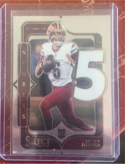 2024 Panini Select Numbers #23 Jayden Daniels — front