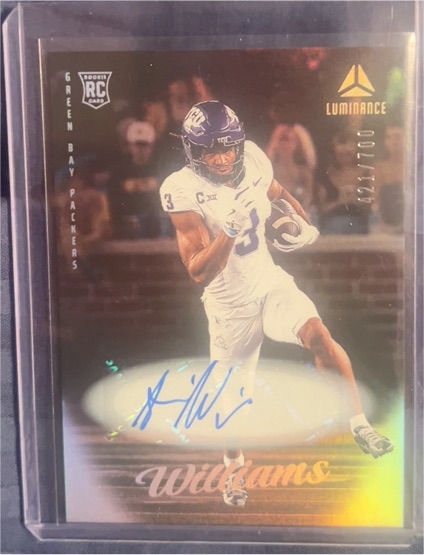 2025 Panini Luminance #126 Savion Williams Rookie Auto — front
