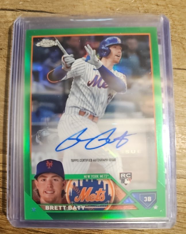 2023 Topps Chrome Update #AC-BBA Brett Baty Rookie RC Auto — front