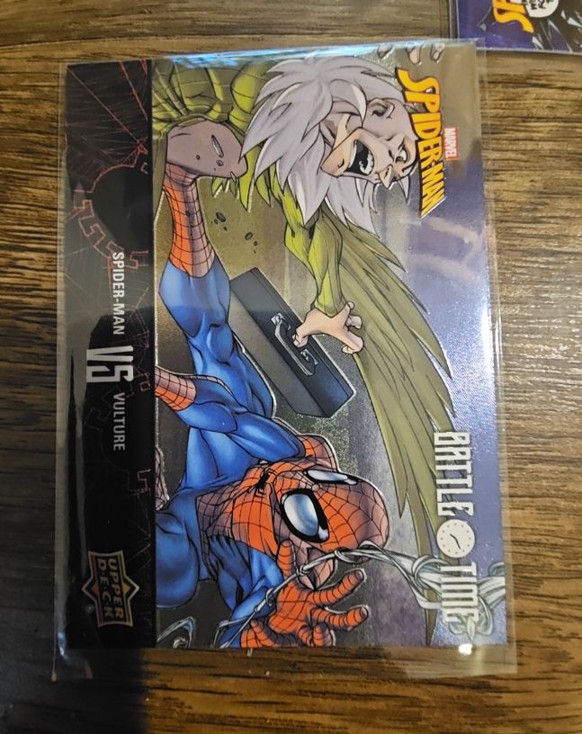 2024 Upper Deck Marvel Spider-Man Battle Time #BT-9 Spider-Man vs Vulture — front