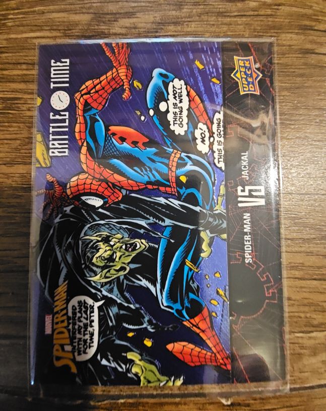 2024 Upper Deck Spider-Man Battle Time #BT-20 Spider-Man vs Jackal — front