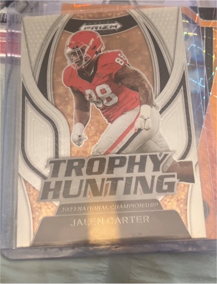 2023 Panini Prizm Draft Picks Trophy Hunting #TH-1 Jalen Carter — front