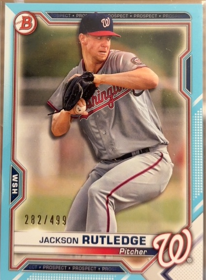 2021 Bowman Prospects #BP-103 Jackson Rutledge — front