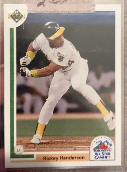 1991 Upper Deck Final Edition #86F Rickey Henderson — front