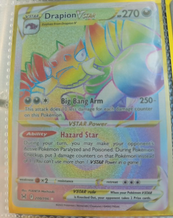 Drapion VSTAR 200/196 Lost Origin — front