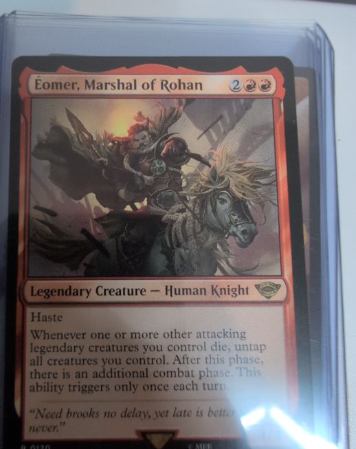 2023 Magic: The Gathering #120 Eomer, Marshal of Rohan — front