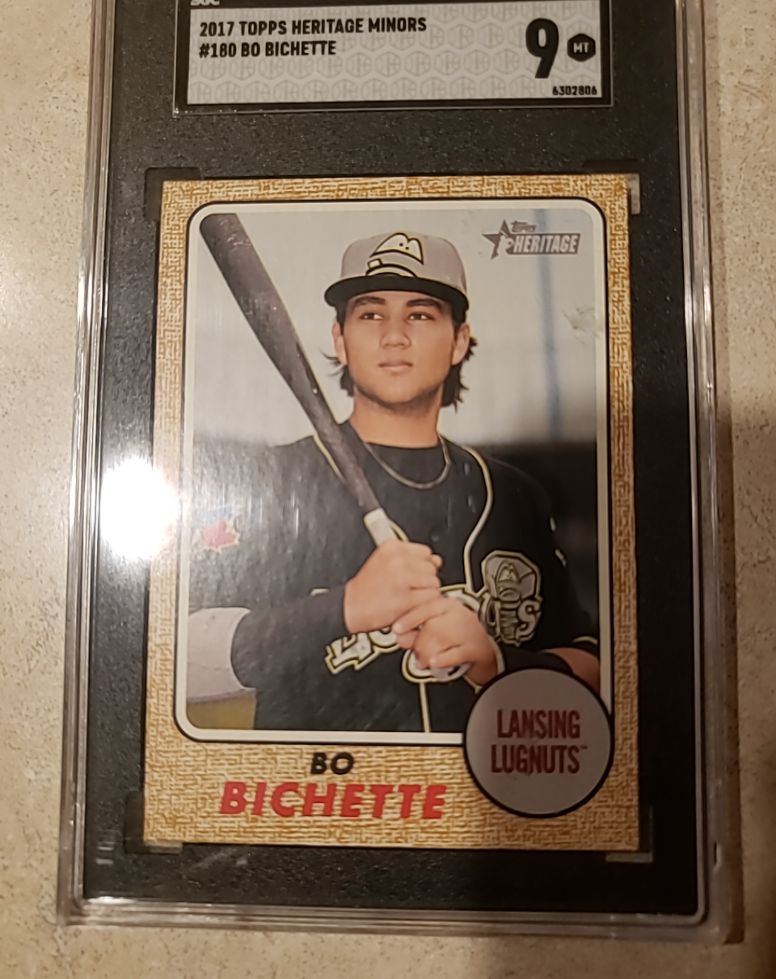 2017 Topps Heritage Minors #180 Bo Bichette — front