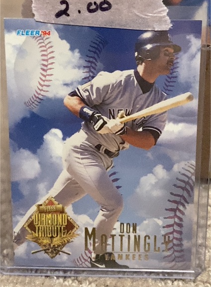 1994 Fleer Update Diamond Tribute #6 Don Mattingly — front
