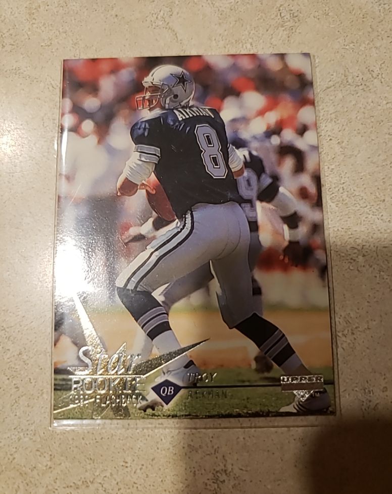 1997 Upper Deck Football #38 Troy Aikman Star Rookie Flashback — front