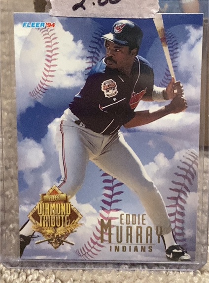 1994 Fleer Update Diamond Tribute #8 Eddie Murray — front