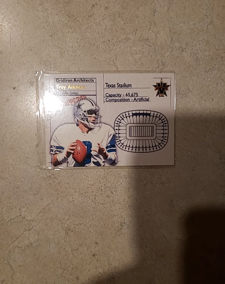 2000 Pacific Vanguard Gridiron Architects #4 Troy Aikman — front