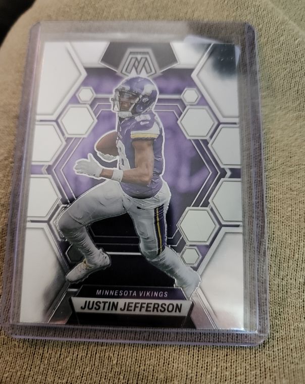 2024 Panini Mosaic Silver Prizm #143 Justin Jefferson — front